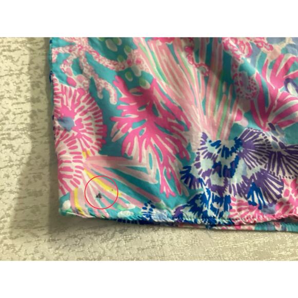 Lilly Pulitzer Nolena Top multicolor print sz M - Picture 4 of 8
